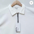 Men's cotton plain white T-shirt